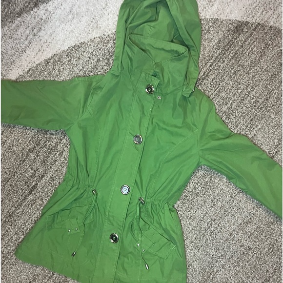 Weather Tamer Green hooded lined fall jacket vintage small - Picture 2 of 16